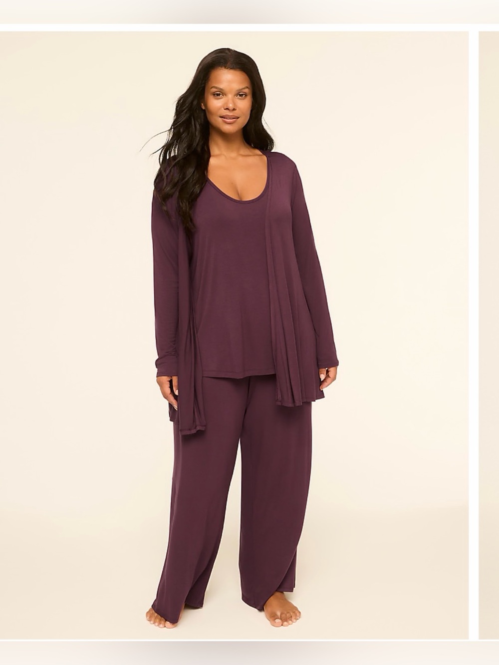 Lane Bryant Comfort Bliss 3 Piece Set Pajamas in Fudge| Size: 14/16